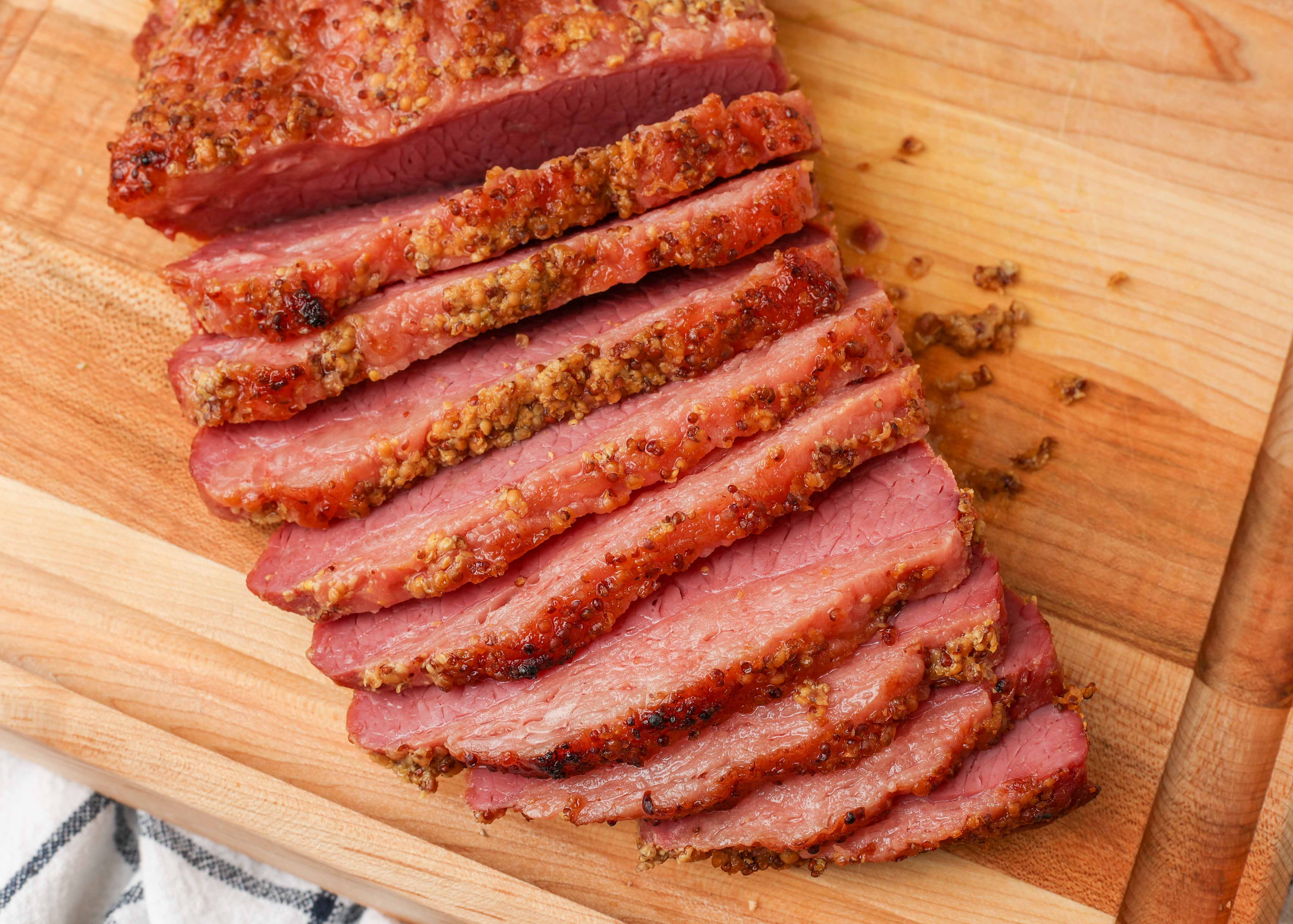 Easy Baked Honey Mustard Corned Beef: Rinse for Perfect Flavor